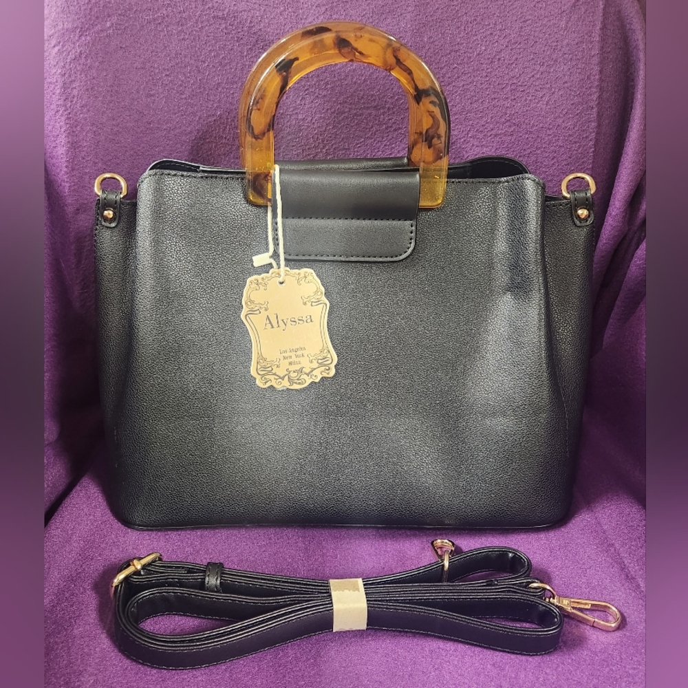 Alyssa Black Handbag / Purse NWT